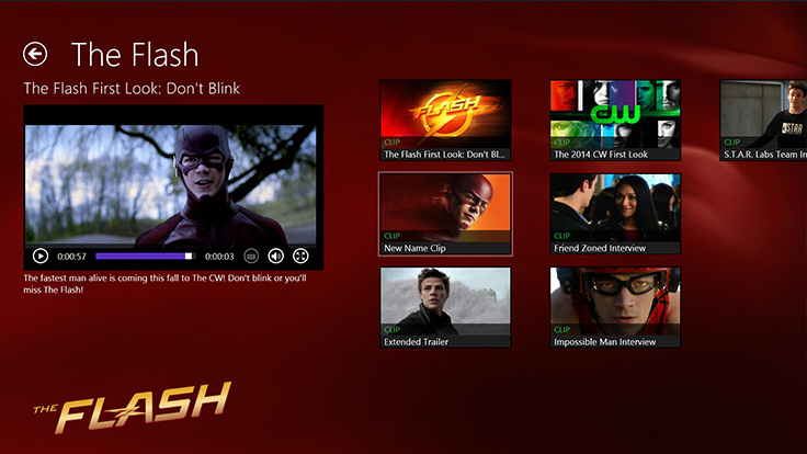 The CW Network Windows 8 App