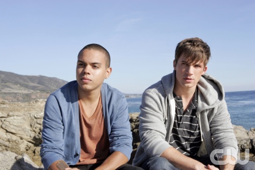"Liars"--LtoR: Evan Ross as Charlie and Matt Lanter as Liam Court on 90210 on The CW. Photo: Scott Alan Humbert/The CW &copy;2010 The CW Network. All Rights Reserved.