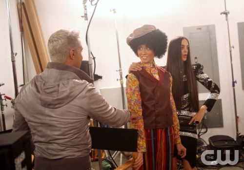 "LaToya Jackson" -- During a photo shoot, the models get guidance from LaToya Jackson throughout the shoot on America's Next Top Model on The CW.  pictured left to right: Jay Manuel and Allison Cycle 17 Photo: Mathieu Young/The CW ©2011 The CW Network, LLC. All Rights Reserved