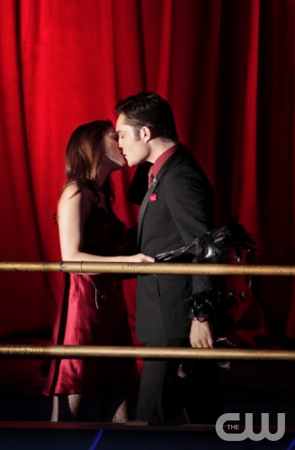 as Blair Waldorf and Ed Westwick as Chuck Bass in GOSSIP GIRL on THE CW