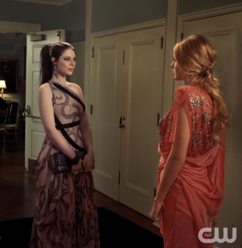 "The Wrong Goodbye"  -- Michelle Trachtenberg as Georgina and Blake Lively as Serena Van Der Woodsen on Gossip Girl on The CW. Photo Credit: Giovanni Rufino/ THE CW 2011 The CW Network, LLC. All Rights Reserved