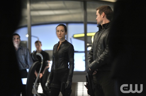 Nikita "Homecoming" Pictured (l-r): Maggie Q as Nikita, Shane West as Michael Photo Credit: Ben Mark Holzberg /The CW ©2012 The CW Network, LLC. All Rights Reserved