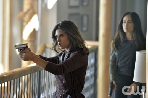 Nikita -- "Canceled" -- Image NK406a_0006 -- Pictured (L-R): Lyndsy Fonseca as Alex and Maggie Q as Nikita -- Credit: Ben Mark Holzberg/The CW -- © 2013 The CW Network. All Rights Reserved