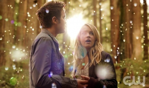 THE SECRET CIRCLE  "Pilot"  Pictured (L-R): Thomas Dekker as Adam and Britt Robertson as Cassie.  © 2011 The CW Network, LLC. All rights reserved.