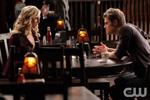 "Katerina" (L-R) Candice Accola as Caroline, Paul Wesley as Stefan on THE VAMPIRE DIARIES on The CW.   Quantrell D. Colbert/The CW  &copy;2010 THE CW NETWORK. ALL RIGHT RESERVED.