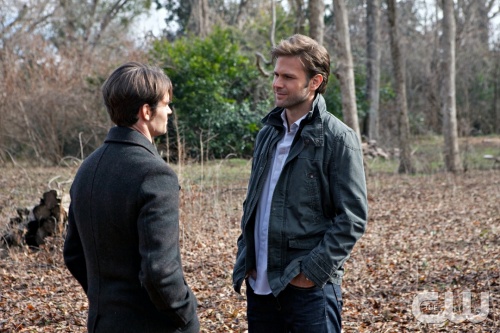 "The Dinner Party" - Daniel Gillies as Elijah and Matt Davis as Alaric in THE VAMPIRE DIARIES on The CW.  Photo: Annette Brown/The CW  ©2011 The CW Network, LLC. All Rights Reserved.