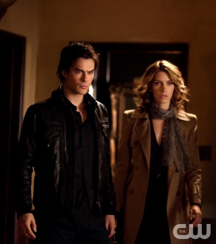 "Klaus" - Ian Somerhalder as Damon Salvatore and Dawn Olivieri as Andie in THE VAMPIRE DIARIES on The CW. Photo: Bob Mahoney/The CW ©2011 The CW Network, LLC. All Rights Reserved.