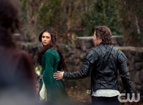 "Klaus" - Daniel Gillies as Elijah, Nina Dobrev as Catherine and Joseph Morgan as Klaus in THE VAMPIRE DIARIES on The CW. Photo: Bob Mahoney/The CW &copy;2011 The CW Network, LLC. All Rights Reserved.
