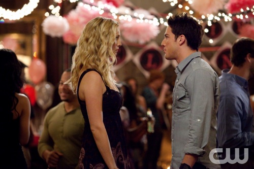 "THE BIRTHDAY "--Candice Accola as Caroline and Michael Trevino as Tyler on THE VAMPIRE DIARIES on The CW. Photo: Annette Brown/The CW ©2011 The CW Network. All Rights Reserved.
