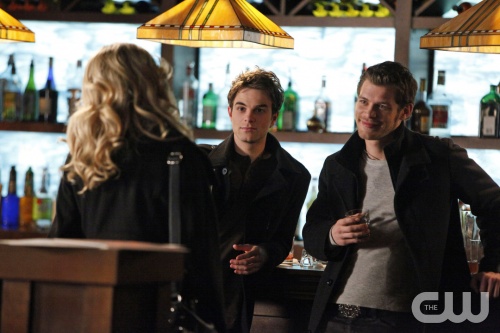 "All My Children"--LtoR: Candice Accola as Caroline, Nathaniel Buzoliz as Kol, and Joseph Morgan as Klaus on THE VAMPIRE DIARIES on The CW. Photo: Quantrell D. Colbert/The CW ©2012 The CW Network. All Rights Reserved.