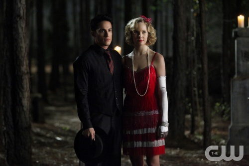 THE VAMPIRE DIARIES "Do Not Go Gentle" Pictured (L-R): Michael Trevino as Tyler and Candice Accola as Caroline. Quantrell D. Colbert/The CW ©2012 THE CW NETWORK. ALL RIGHT RESERVED.