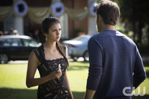 The Vampire Diaries -- "My Brother's Keeper" -- Pictured (L-R): Nina Dobrev as Elena and Paul Wesley as Stefan -- Photo: Bob Mahoney/The CW -- Image Number: VD407b_0163r.jpg --  © 2012 The CW Network, LLC. All rights reserved. 