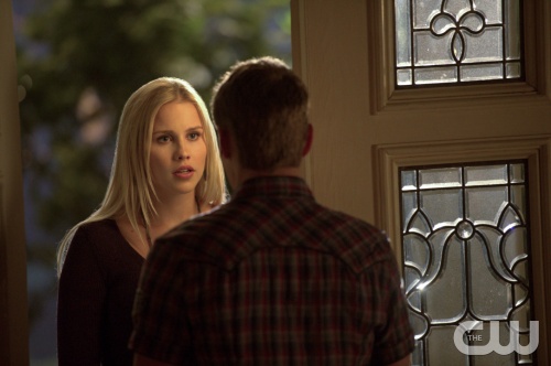 The Vampire Diaries -- "Graduation" -- Pictured (L-R): Claire Holt as Rebekah and Zach Roerig as Matt -- Image Number: VD423c_0497.jpg â€” Photo: Curtis Baker/The CW -- © 2013 The CW Network, LLC. All rights reserved.