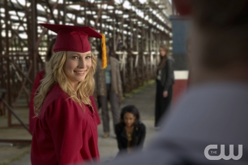 The Vampire Diaries -- "Graduation" -- Pictured: Candice Accola as Caroline -- Image Number: VD423b_1489.jpg â€” Photo: Curtis Baker/The CW -- © 2013 The CW Network, LLC. All rights reserved.