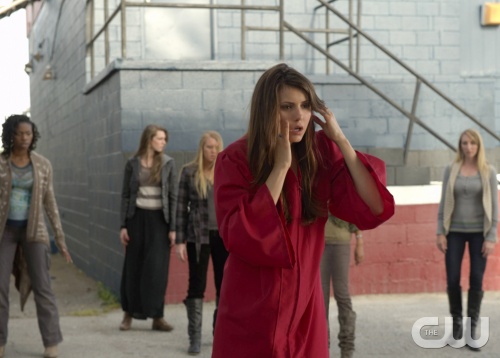 The Vampire Diaries -- "Graduation" -- Pictured: Nina Dobrev as Elena -- Image Number: VD423b_1423.jpg â€” Photo: Curtis Baker/The CW -- © 2013 The CW Network, LLC. All rights reserved.