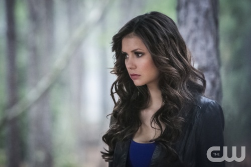 The Vampire Diaries -- "The Walking Dead" -- Pictured: Nina Dobrev as Katherine -- Image Number: VD422b_0246r.jpg -- Photo: Tina Rowden/The CW -- © 2013 The CW Network, LLC. All rights reserved. 