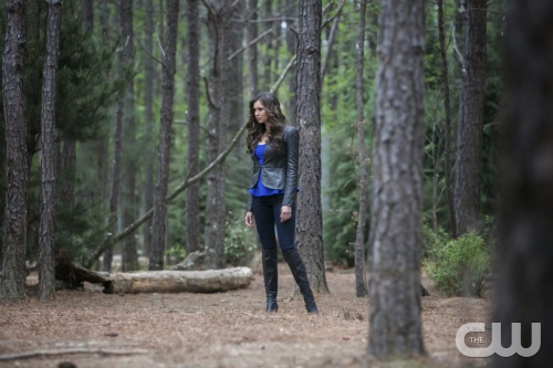 The Vampire Diaries -- "The Walking Dead" -- Pictured: Nina Dobrev as Katherine -- Image Number: VD422b_0133r.jpg -- Photo: Tina Rowden/The CW -- © 2013 The CW Network, LLC. All rights reserved. 